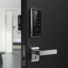 установка кодового замка на дверь