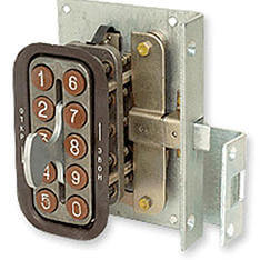 установка кодового замка на калитку